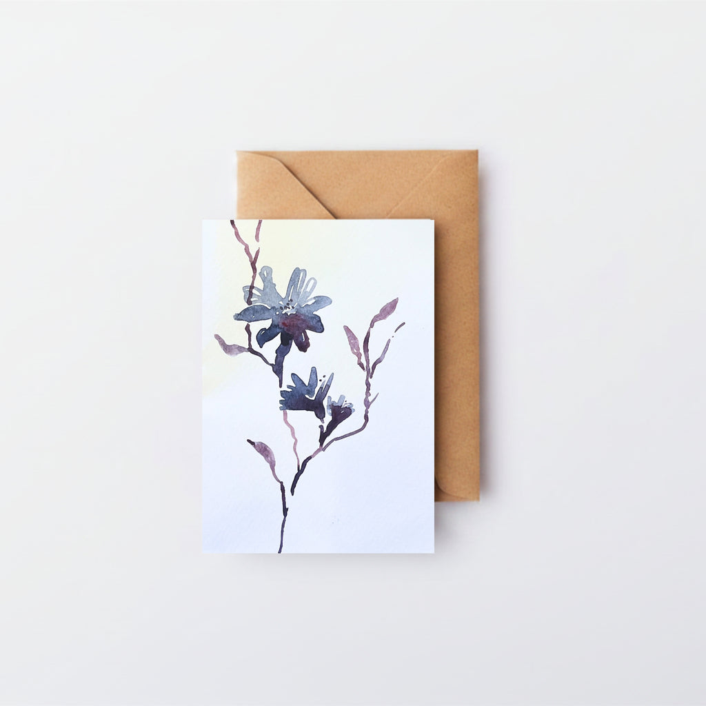 Shadow Flowers Card