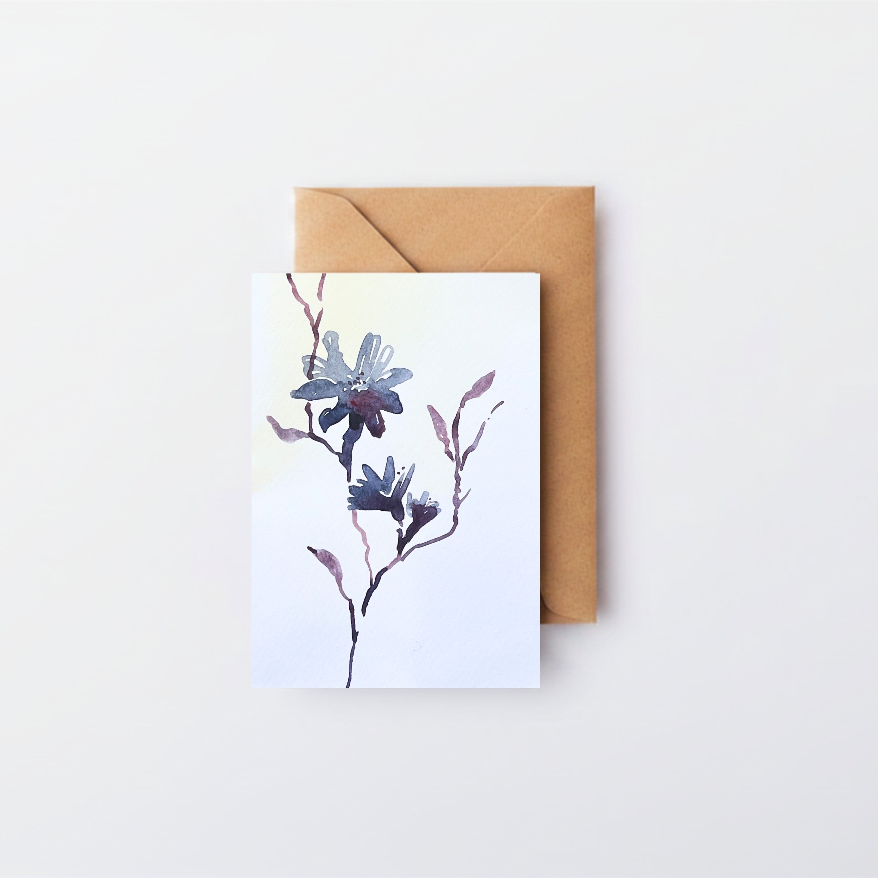 Shadow Flowers Card