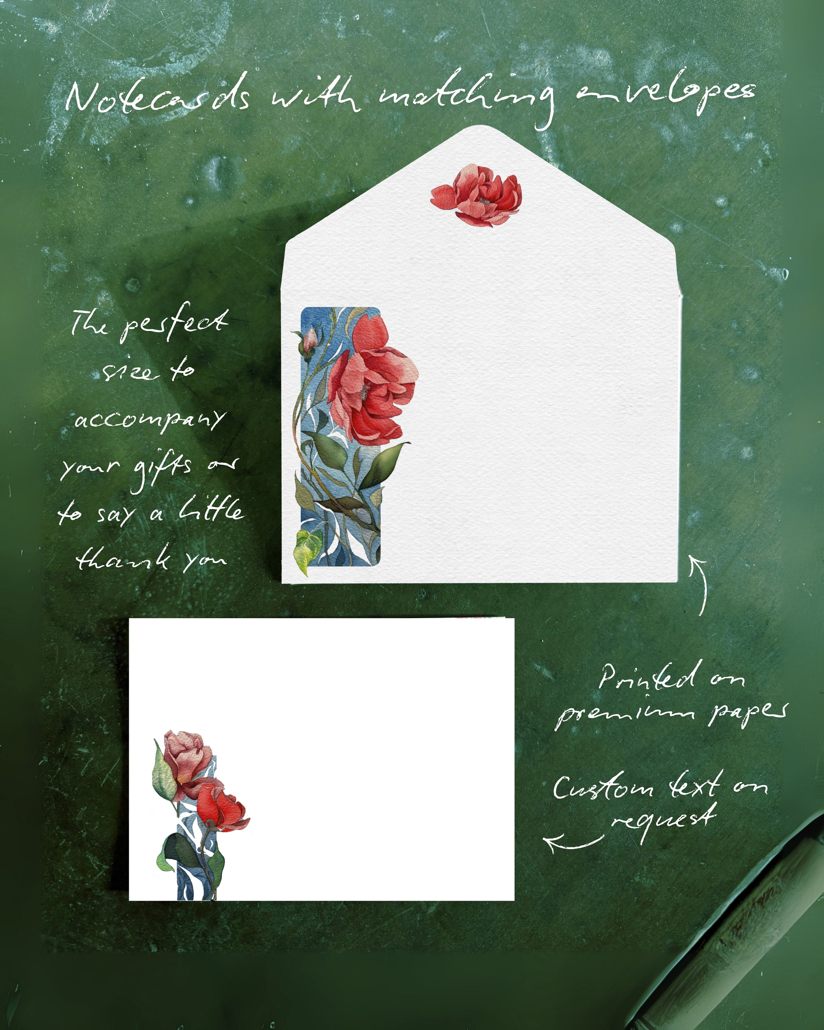 Rose Notecard Set