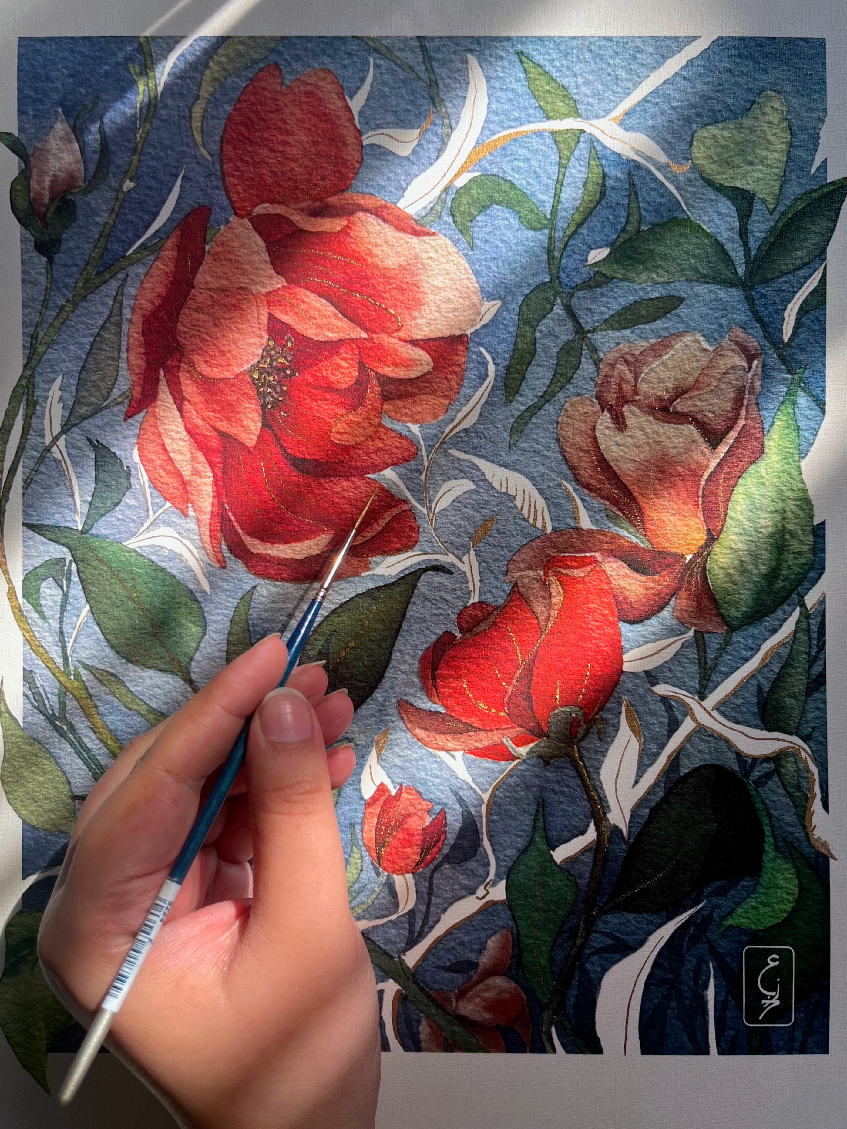 Blue Meadow Print
